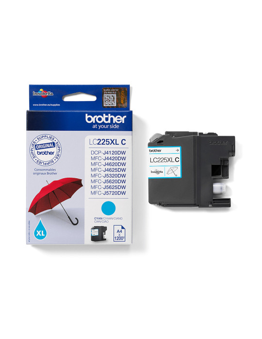 Brother LC225XLC ink cartridge 1 pc(s) Original Cyan