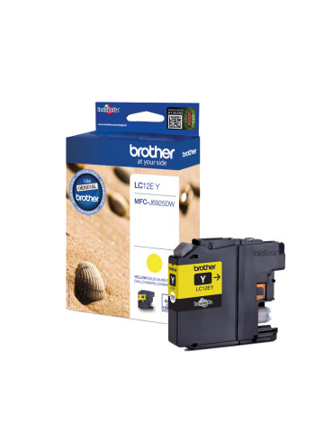 Brother LC12EY mustekasetti 1 kpl Alkuperäinen Keltainen