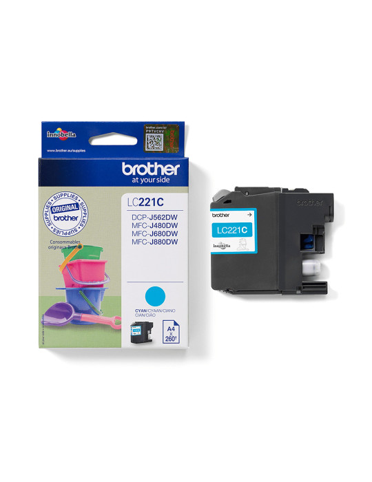 Brother LC221C ink cartridge 1 pc(s) Original Cyan