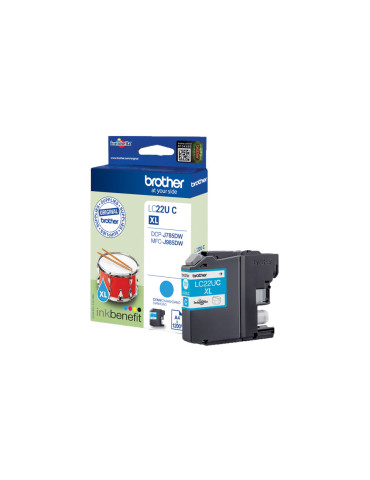 Brother LC22UC ink cartridge 1 pc(s) Original Cyan