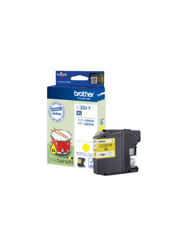 Brother LC22UY ink cartridge 1 pc(s) Original Yellow