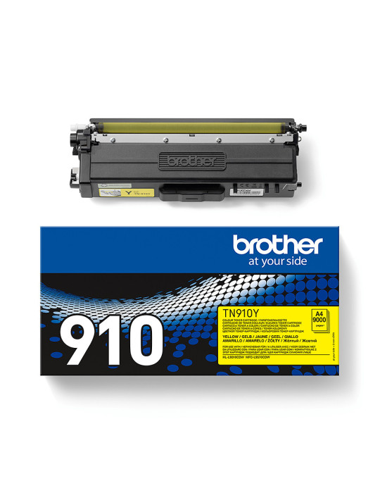 Brother TN-910Y Tonerkassett 1 styck Original Gul